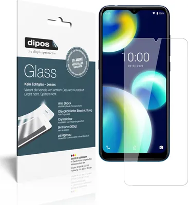 Produktbild von 2x Schutzfolie für Wiko View 4 Lite - Anti-Shock 9H Folie dipos Glass Kunststoffglas