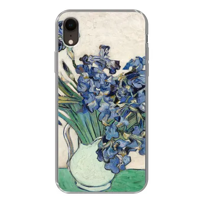 Produktbild von MuchoWow® Handyhülle Schutzhülle Hülle für iPhone XR Stilleben mit Schwertlilien - Vincent van Gogh Silikon Softcase Handy Hülle - Schutzdeckel