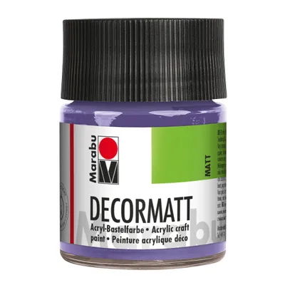 Zdjęcie produktu dla Marabu 1401 05 007 Decormatt Acrylic, Lavender 007, 50 ml