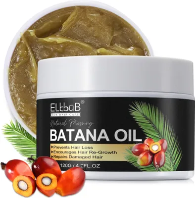 Produktbild von Batana Öl für Haare Haarwachstum Haarpflege Gesicht Haut Nägel Bio Vegan, 1x 120g