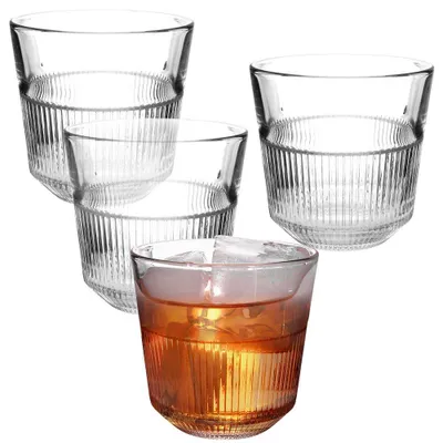 Produktbild von 4er-Set Gläser 270 ml - Einzigartiges Design für alle Getränke