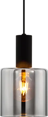 Image de Eglo 98752 GOROSIBA E27 Suspension Ø 150 mm Noir-Transparent