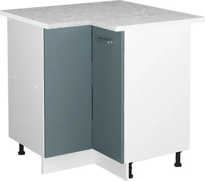 Produktbild von Eckunterschrank Vicco R-Line Blau-Grau 75.6 cm , AP Marmor, Model 41210