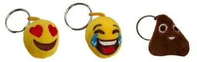 Produktbild von Schlüsselanhänger mit Smiley, 5 cm, mit Sound, Mix