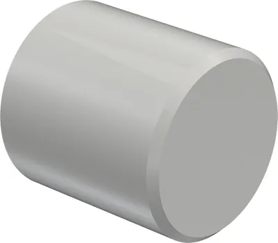 Produktbild von Interdeco Endstücke / Zierabschlüsse für Gardinenstangen mit 20 mm Ø Weiß, Typ Santo (Kappe), Pack. 2 Stück