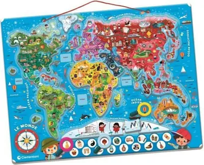Image de CLEMENTONI - Puzzle du monde magnétique