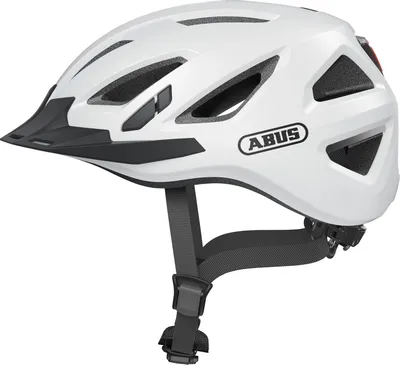 Produktbild von ABUS Stadthelm Urban-I 3.0 - Fahrradhelm mit Rücklicht, chirm und Magnetverschluss - für Damen und Herren - Weiß, Größe L (56-61 cm)