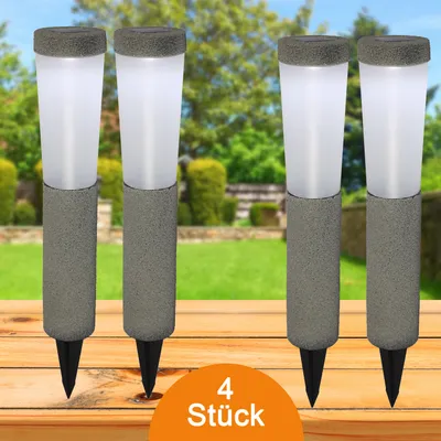 Produktbild von Solarleuchten Garten 4er Set Wegeleuchte Solarlampe Außen Leuchte Solar