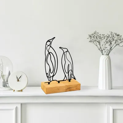 Immagine prodotto di Evila Originals, Pingu - Nero, Oggetto decorativo, Legno, 26 x 8 x 17 cm