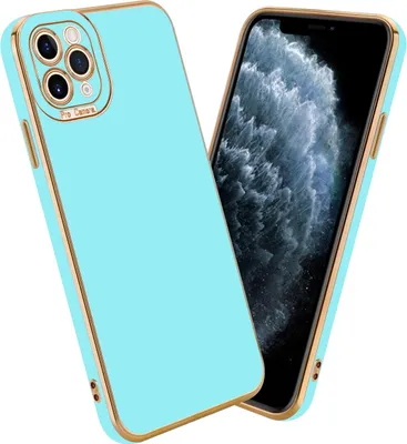 Produktbild von Cadorabo Hülle für Apple iPhone 11 PRO MAX Schutz Hülle in Türkis Etui Handyhülle Cover Case TPU Kameraschutz