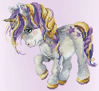 Produktbild von Diamond Dotz Diamond Painting Einhorn - Magical Baby 32x35 cm