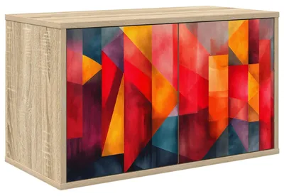 Obrázok produktu pre vidaXL Nástenná TV skrinka HEESCH, 69 x 33 x 40 cm, Imitácia dreva Sonoma