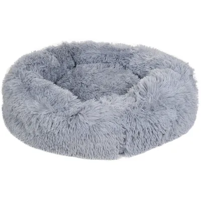 Image de HKM Lit pour chien Fluffy - Coussin pour chien gris clair 60 cm x 25 cm