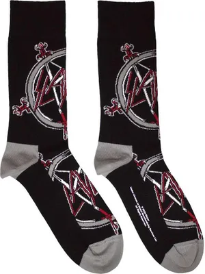 Obrázek produktu pro Slayer - Ponožky pro muže/dámy unisex RO12205 (40,5 EU - 45,5 EU) (Black/Grey)