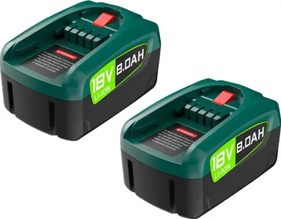 Immagine prodotto di Batteria di ricambio, 8000 mAh, compatibile con gli utensili elettrici, 2 batterie 8000 mAh, 18V