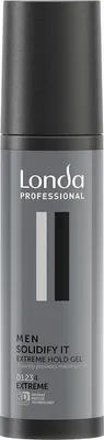 Produktbild von Londa Professional Men Solidify It Extreme Hold Gel Haargel für extra starken Halt 100 ml