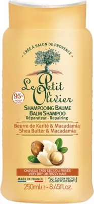 Obrázek produktu pro Le Petit Olivier Obnovující šampón pro suché vlasy – Bambucké máslo a makadamový olej, 250