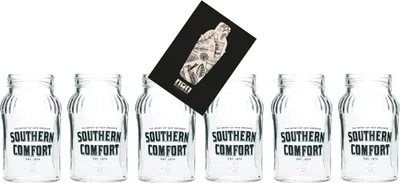 Produktbild von Southern Comfort 6er Set Lynchburg 6x Glas Gläser Bar Cocktail / Marmeladenglas