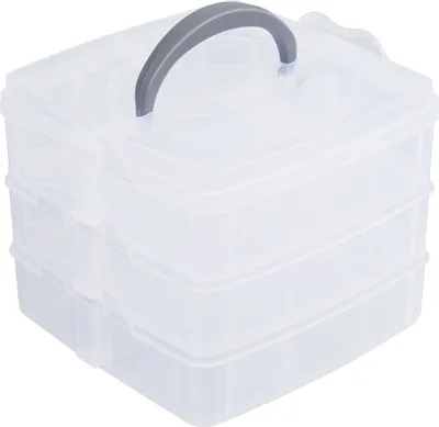 Produktbild von VBS Sortierbox mit Tragegriff, L15,5xB15,5xH13cm