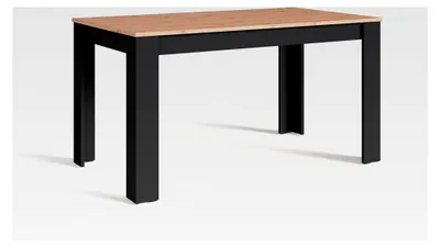 Produktbild von Esstisch NORI / Moderner Küchentisch in Eichenoptik / Untergestell Melamin anthrazit / Großer Tisch / 120 x 80, H 75 cm
