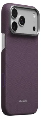 Immagine prodotto di Custodia PITAKA in tessuto e charoite per iPhone 18 Pro Max / 17 Pro Max, colore viola