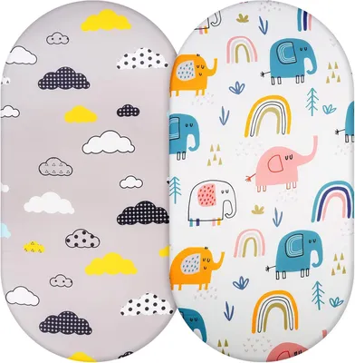 Produktbild von Kinderbettlaken Mikrofaser 2 Stück, Atmungsaktiv, 84 x 41 cm, Für Alle Matratzenformen