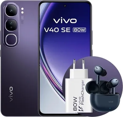 Produktbild von VIVO V40 SE 80W, 16,9 cm (6.67"), 8 GB, 256 GB, 50 MP, Android 14, Schwarz