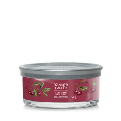 Zdjęcie produktu dla Yankee Candle - Black Cherry Signature Tumbler Candle - Świeca zapachowa 340.0g