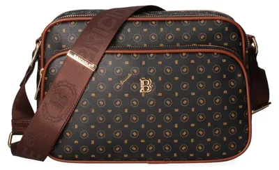 Produktbild von Damen Schultertasche mit Reißverschluss und organisierten Fächern, in Schwarz und Braun
