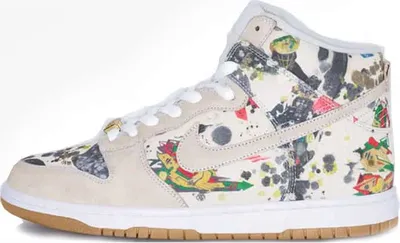 Produktbild von Supreme x Nike SB Dunk High "Rammellzee", FD8779-001, Größe: 41