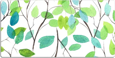 Produktbild von Schreibtischmatte Tischunterlage 90x45 cm Mauspad - Grüne Zweige