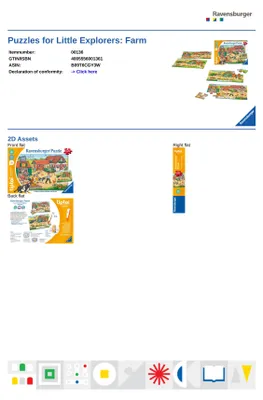 Produktbild von Puzzle für kleine Entdecker: Bauernhof Ravensburger 00136