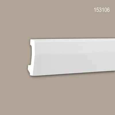 Produktbild von PROFHOME 153106 Sockelleiste Fußleiste Stuckleiste aus Polyurethan 2 m