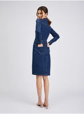 Produktbild von Dunkelblaues Damen-Denim-Kleid ORSAY - M