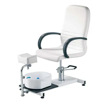 Image de OLIMPIA Fauteuil de pédicure Fauteuil de pédicure pour salon de beauté BLANC