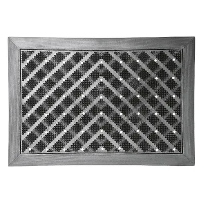 Produktbild von MD Entree 5381465007, Gummimatte, Draußen, Rechteckig, Schwarz, Einfarbig, Polyamid