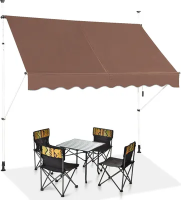 Immagine prodotto di Tenda da sole retrattile 200 cm, senza fori, resistente ai raggi UV, regolabile