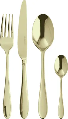Produktbild von Sambonet Velvet Edelst./PVD Champag. Besteck 24tlg.Vh. S0196-S00549-S0037 52712P81