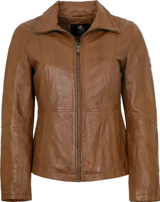 Produktbild von OTTO KERN - Damen Lederjacke Lammnappa cognac : 46
