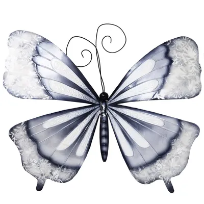 Productafbeelding van Wanddecoratie vlinder, decoratief - Dierdecoratie, metalen figuur, blik figuur, geschikt om op te hangen