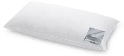 Produktbild von HANSKRUCHEN Diamant Kopfkissen Daunen 40x80 cm Allergiker Kopfkissen waschbar 3 Kammern Schlafkissen weiss -  Germany