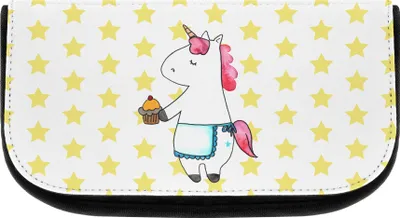 Produktbild von Mr. & Mrs. Panda Kulturtasche Einhorn Muffin - Weiß - Geschenk, Grüße, Kosmetiktasche, Liebesgrüße, Make-up Täschchen, Geburtstag, klein, Kekse, Unicorn, Kulturbeutel