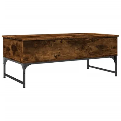 Produktbild von Couchtisch Räuchereiche 100x50x40 cm Holzwerkstoff und Metall