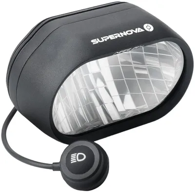 Obrázok produktu pre Supernova dynamo svetlomet M99 DY PRO čierny, parkovacie / diaľkové svetlo, 200 lx