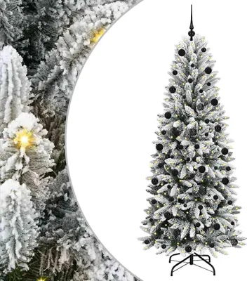 Immagine prodotto di vidaXL Albero di Natale artificiale con 300 LED con supporto bianco 210 cm