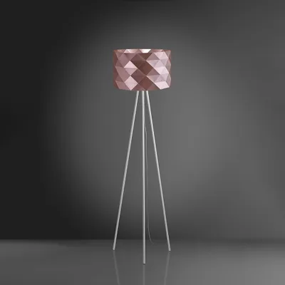 Obrázek produktu pro Stativová stojací lampa 1 Light Prisma In Polilux Pink Metallic H146 Italy