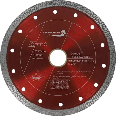 Image de Disque diamanté PRODIAMANT 180 mm pour carrelage, grès cérame F35