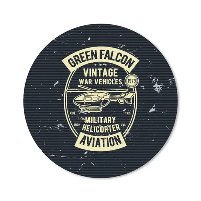 Produktbild von MuchoWow® Mauspad Mousepad Hubschrauber - Fahrzeug - Retro 20x20 cm - Mousepads - Maus Mat - Pad - Mausunterlage - Schreibtischmatte