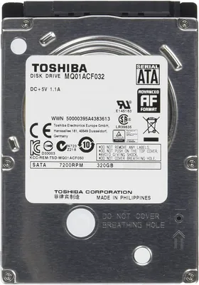 Produktbild von Toshiba 2,5 Zoll interne HDD 320GB (7200rpm, 8MB Cache, SATAIII) MQ01ACF032