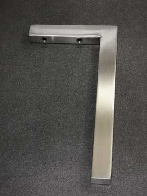 Produktbild von 1x V2A Wandhalterung 30cm Waschtischplatte Regalträger Konsolenträger Konsolenhalterung Wandkonsole Edelstahl gebürstet rostfrei 150 kg Traglast